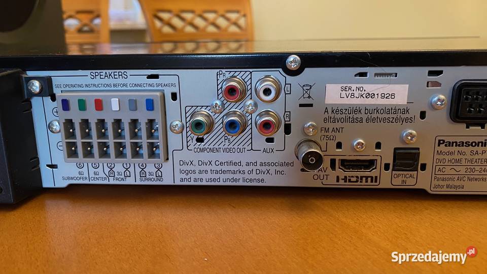 Kino domowe Panasonic SAPT860 pilot 2 głośniki Bydgoszcz