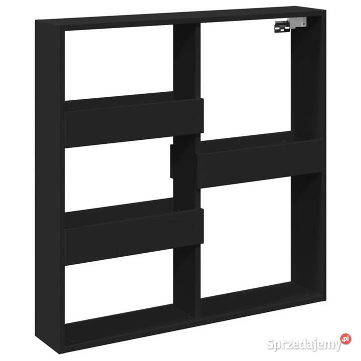 Szafka ścienna czarna 80x15x80 materiał Warszawa