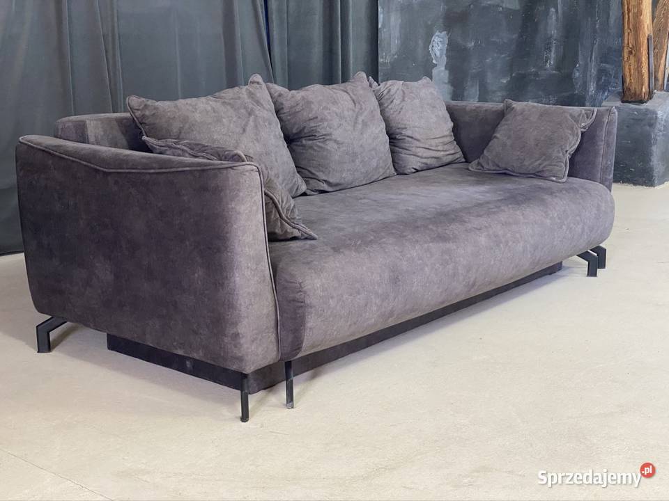 Nowoczesny zestaw wypoczynkowy sofa fotel pufa Budno sprzedam