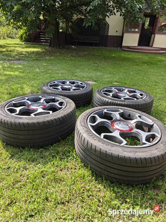 Felgi Abarth Fiat R17 ET39 4x100 opony letnie łódzkie Piotrków Trybunalski