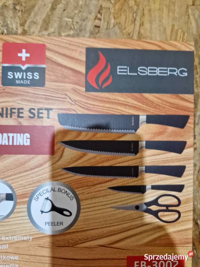 NOŻE KUCHENNE KARBOWANE OSTRE NOŻYCZKI Głogowa