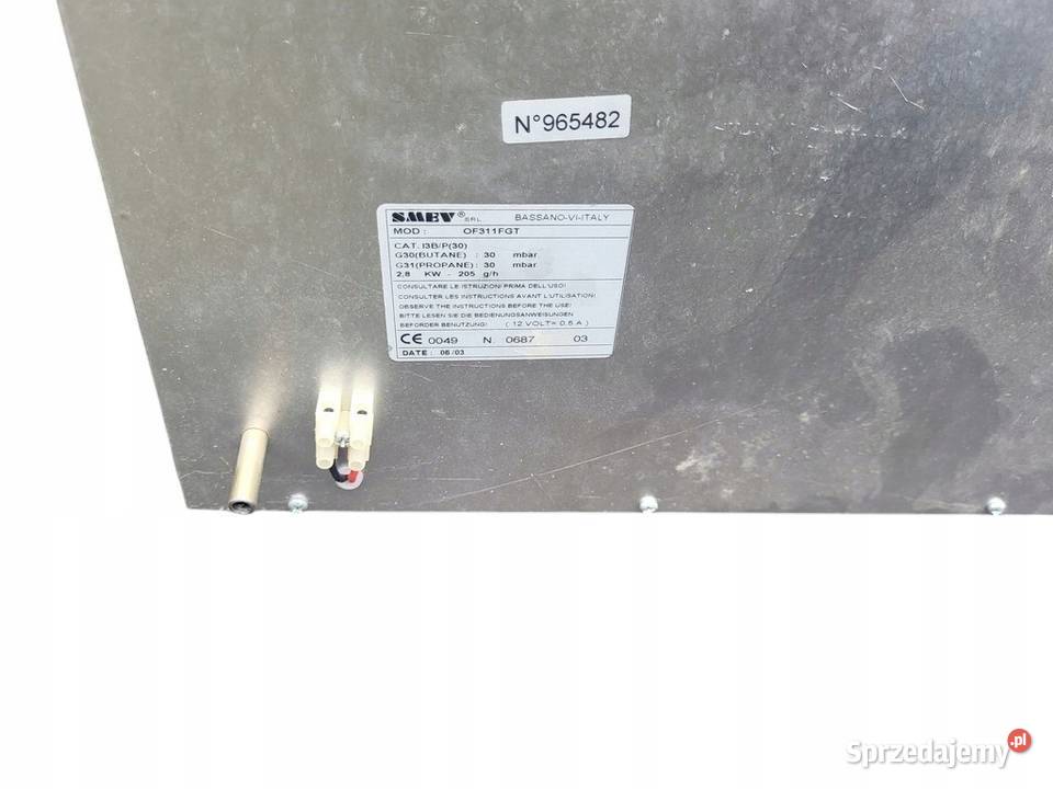 Kamper Przyczepa Dometic Smev F0311GT Piekarnik Sport i Wypoczynek