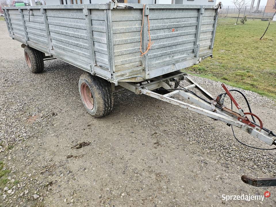 Przyczepa rolnicza ocynkowana 6 ton Nie wywrotka nieuszkodzony Góra Kalwaria sprzedam