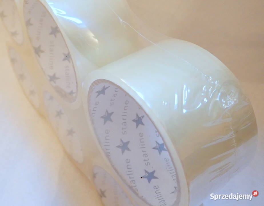 Taśma klejąca pakowa bezbarwna 40m Mocny Siewierz