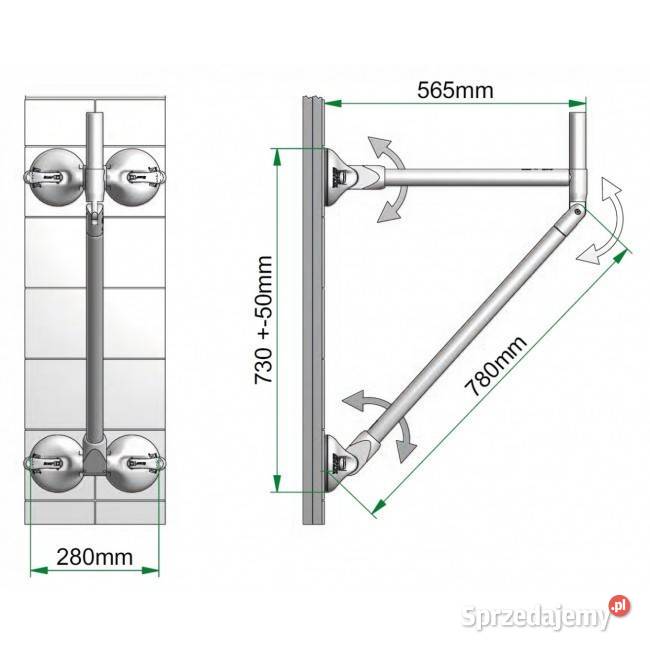 Uchwyt łazienkowy na przyssawki Opole
