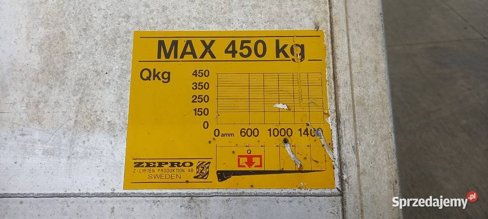 Winda załadowcza ZEPRO Hydroburta hydroklapa