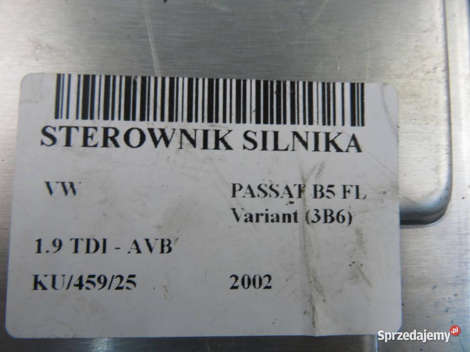 STEROWNIK VW PASSAT B5 FL 19 TDI 0281010944 sprzedam