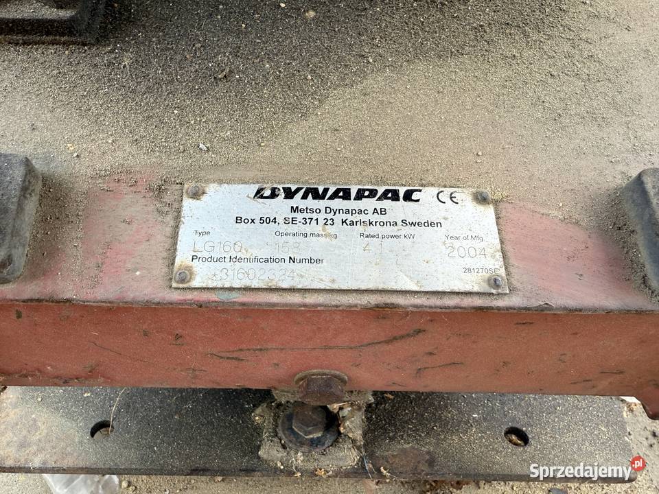 Zagęszczarka gruntu Dynapac LG160 2004 Silnik Żory