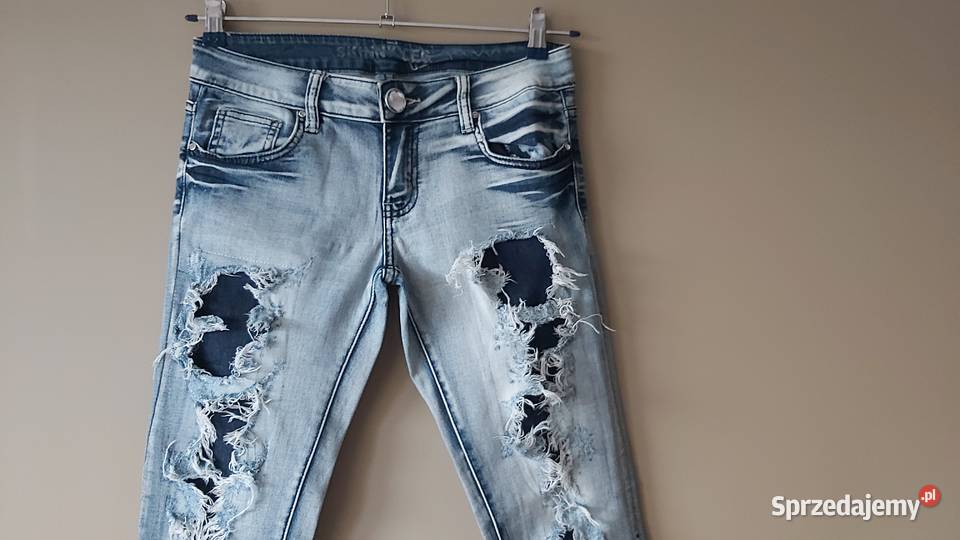 Spodnie dżinsowe jeansy damskie Skinny r28M lubelskie Lublin
