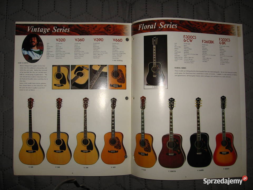Ibanez Acoustic Guitars 1981 katalog gitar Ibanez
