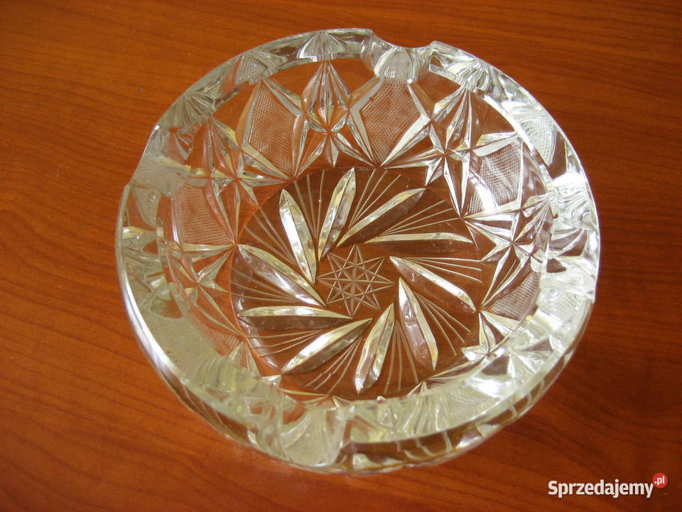 Kryształowa popielniczka Kryształ PRL Elegancka Kielce