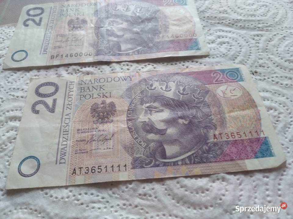 Banknoty kolekcjonerskie 20 zl małopolskie Kraków