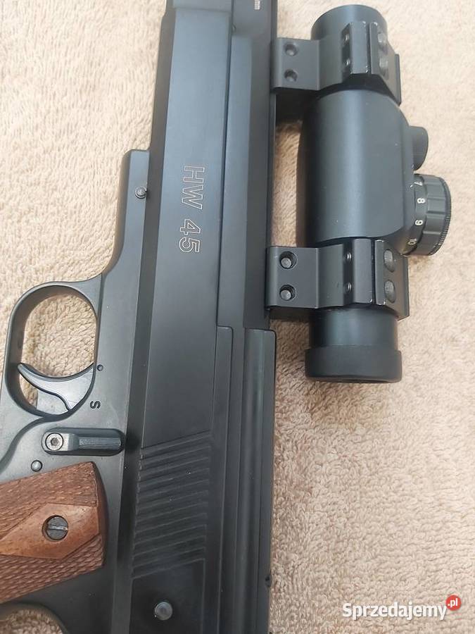 Pistolet wiatrówka Weihrauch HW45 kolimator Wschowa