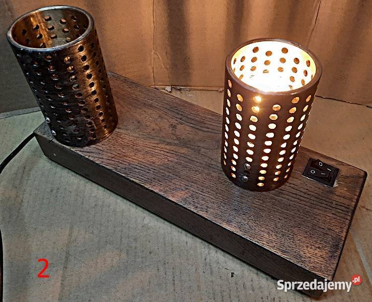 Lampa lampy na stolik 2x E14 projekt kreatywny Ostrów Wielkopolski sprzedam