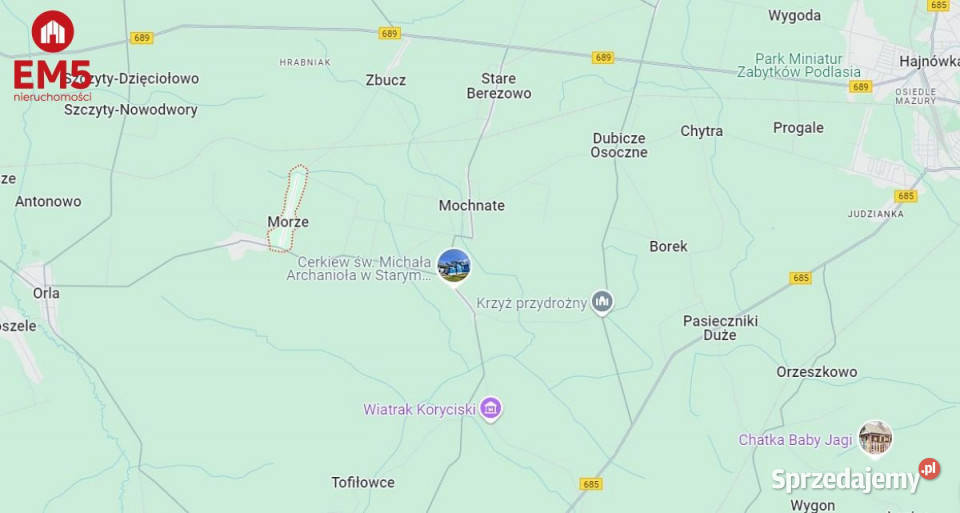 Działka Morze 18809m2 4zł/m2