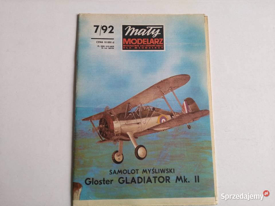 Mały Modelarz 71992 Samolot myśliwski Gloster Dąbrowa Górnicza