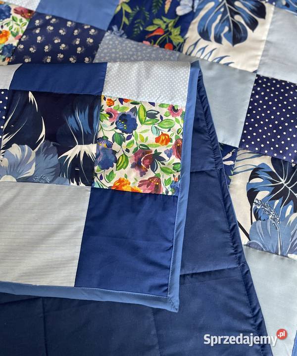 Narzuta patchwork 180205 Granatowa Olsztyn