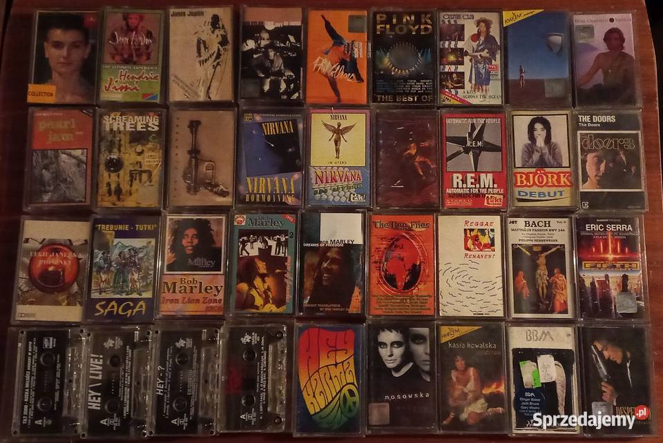 Kasety magnetofonowe 34 zestaw grunge rock pop Elbląg