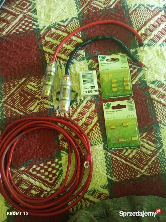 Wzmacniacz Kable plus bezpieczniki Nowa Wieś Mała