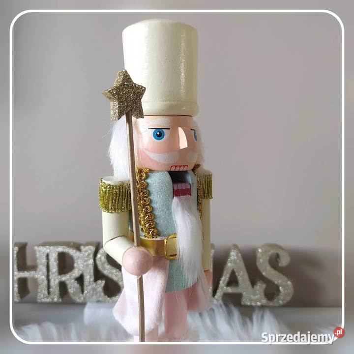 Dziadek do orzechów drewniany pastelowy Koszalin