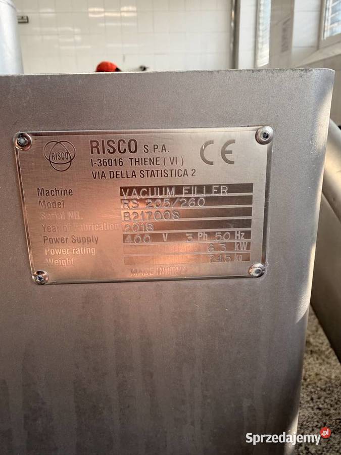 Nadziewarka próżniowa Risco RS 205260 z Złoczew