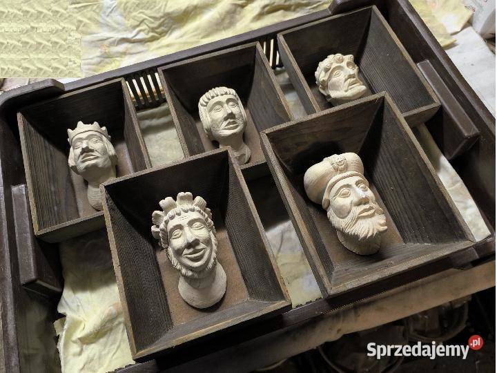 Głowy Cepelia pamiątka PRLu Figurki i rzeźby Góra