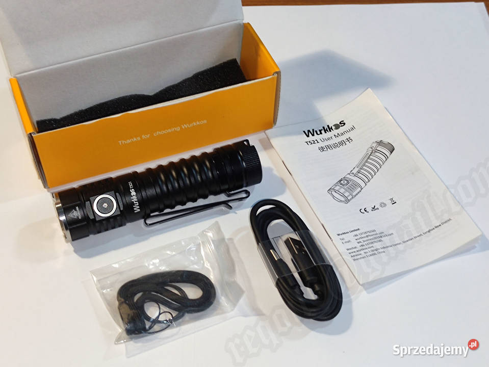 Latarka WurkkosTS21 3500lm plus bateria 5000mAh Latarki i oświetlenie Ropczyce