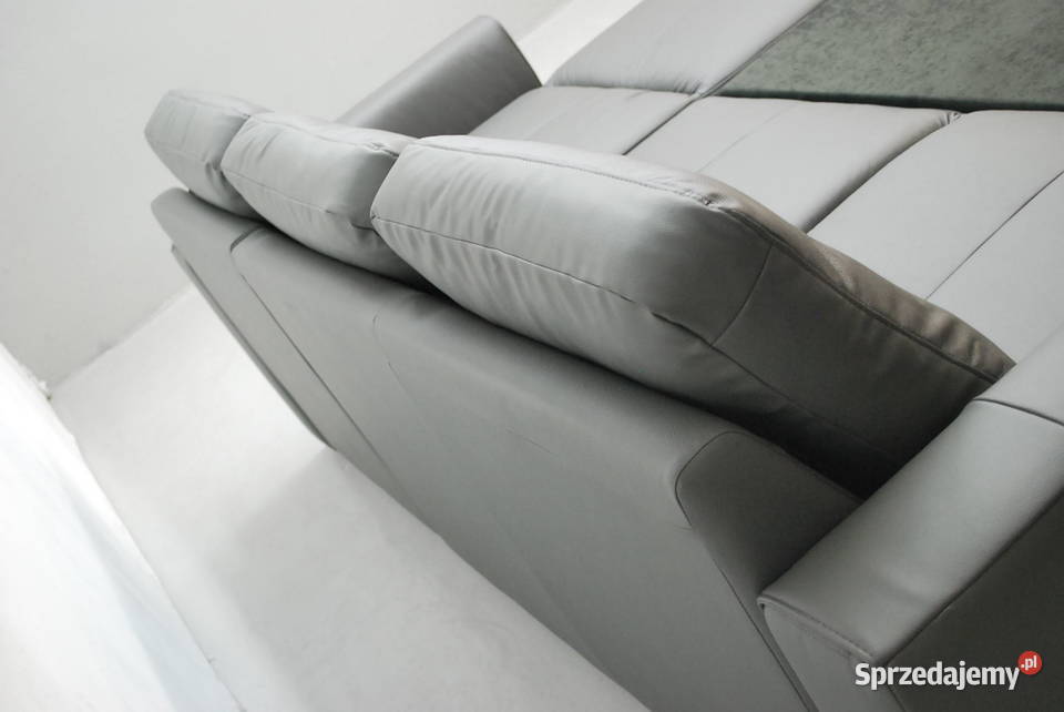 OOF SZARY NAROŻNIK Z FSPANIASKÓRA NATURALNA 6492 sprzedam