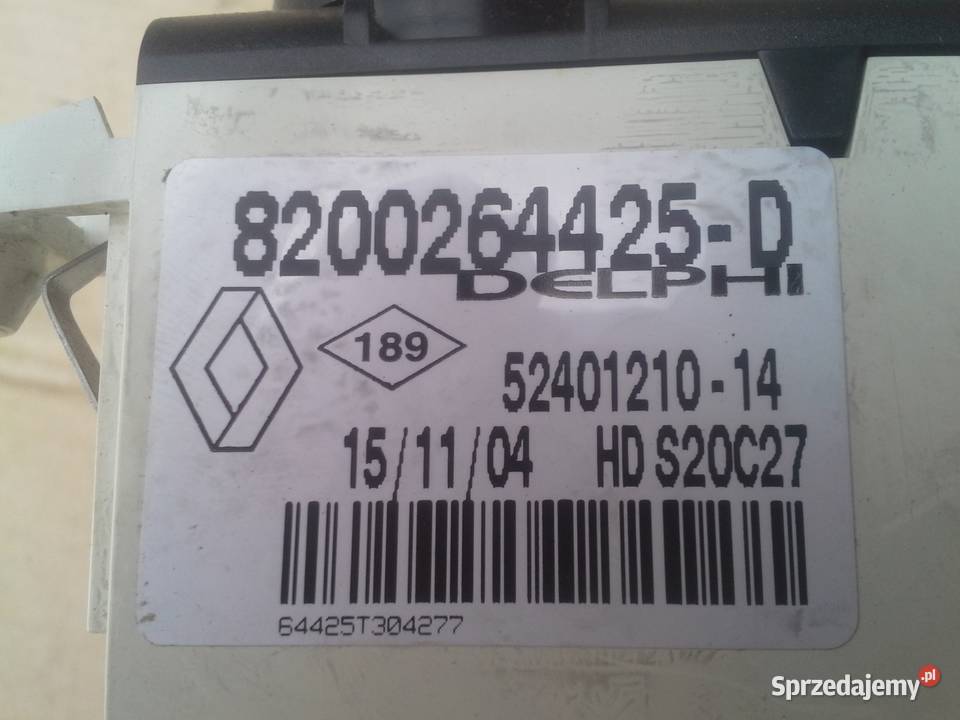 8200264425 Renault Laguna 2 panel klimatyzacji Rok produkcji 2003 Dębno