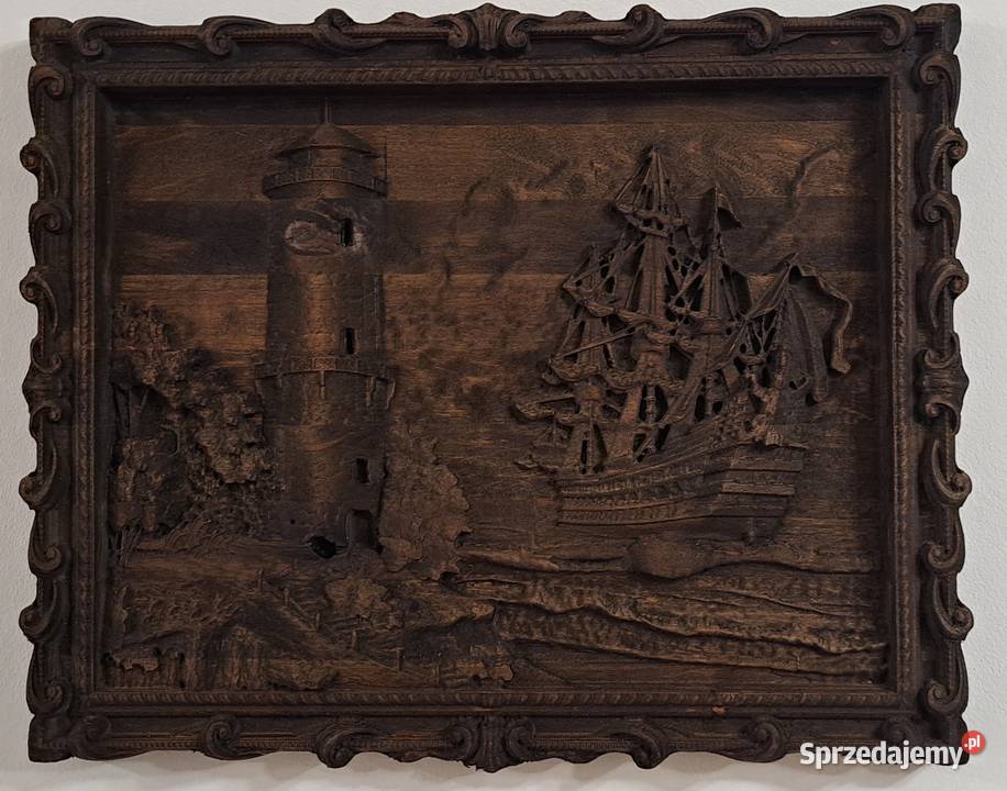 ŻAGLOWEIC i LATARNIA morska morze fale Malechowo sprzedam