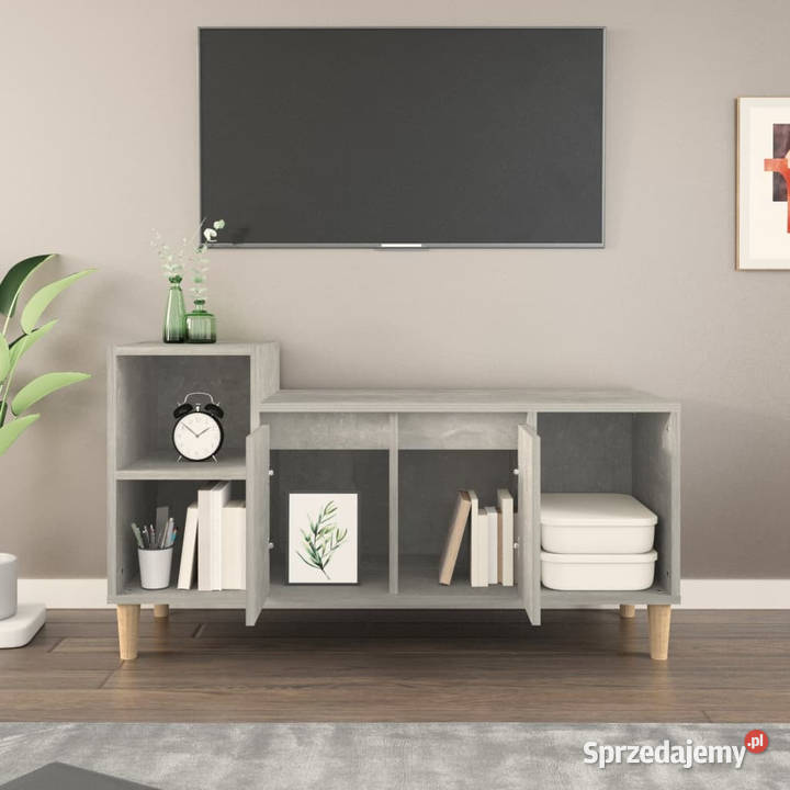 Szafka pod TV szarość betonu 100x35x55 WM821176 Warszawa sprzedam