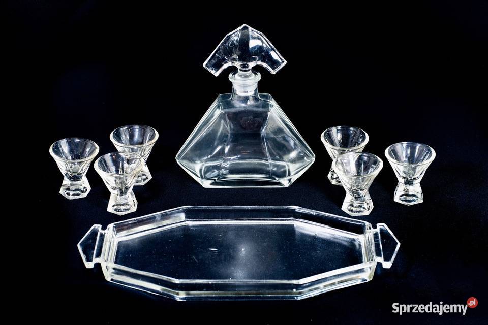 stary Zestaw do likieru alkoholu Stolzle Huta mazowieckie Warszawa