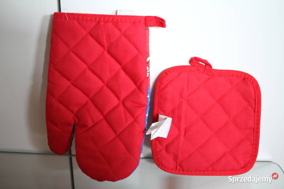 rękawice łapki kuchenne święta prezent komplet Ścierki, rękawice i fartuchy Przybory kuchenne sprzedam