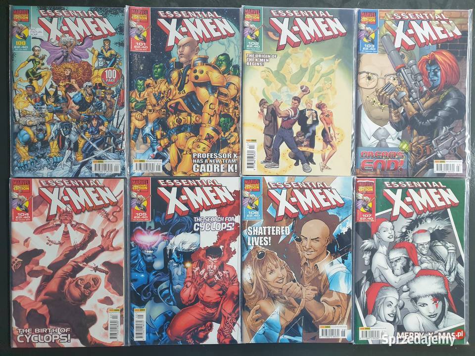 The Essential XMen 49 komiksów komiksów Marvel Superbohaterowie Gdynia