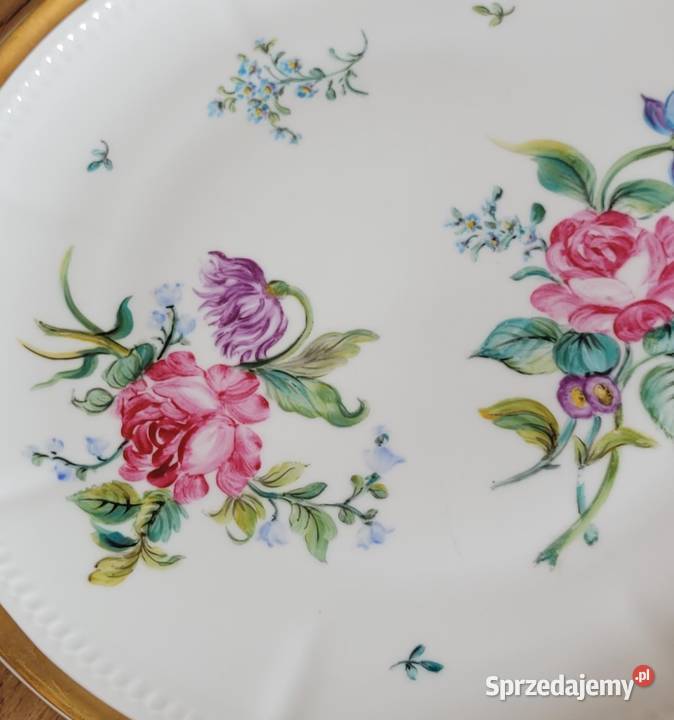 Ekskluzywna XIX w patera w stylu eklektycznym Porcelana i szkło Kraków sprzedam