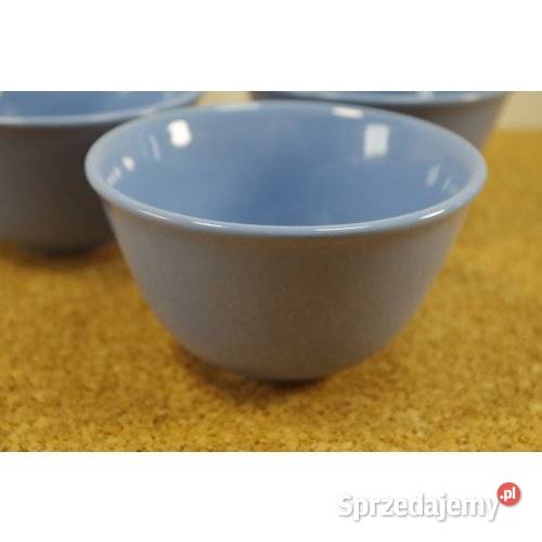 Komplet 3 błękitnych miseczek ceramicznych model sprzedam