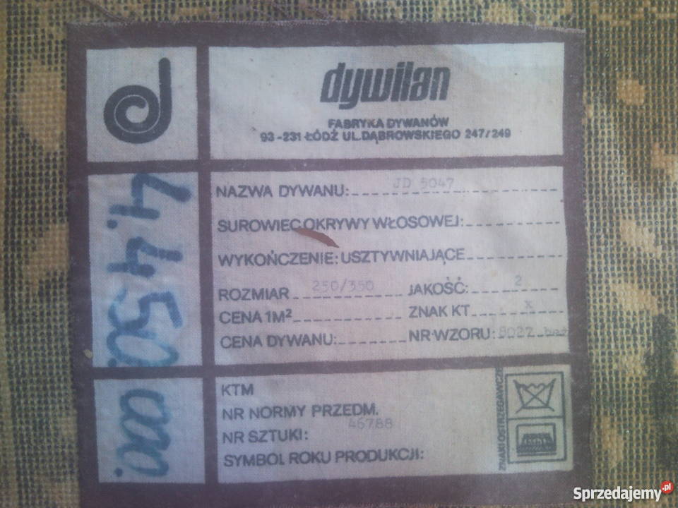 Dywan używany duży wielokolorowy Kraków