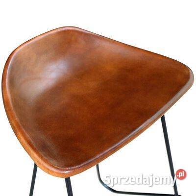 vidaXL Stołki barowe 2 czarnobrązowe skóra Stołki i taborety Warszawa