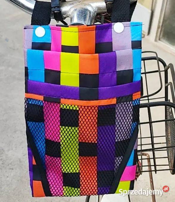 Kolorowa saszetka organizer na rower do Płock