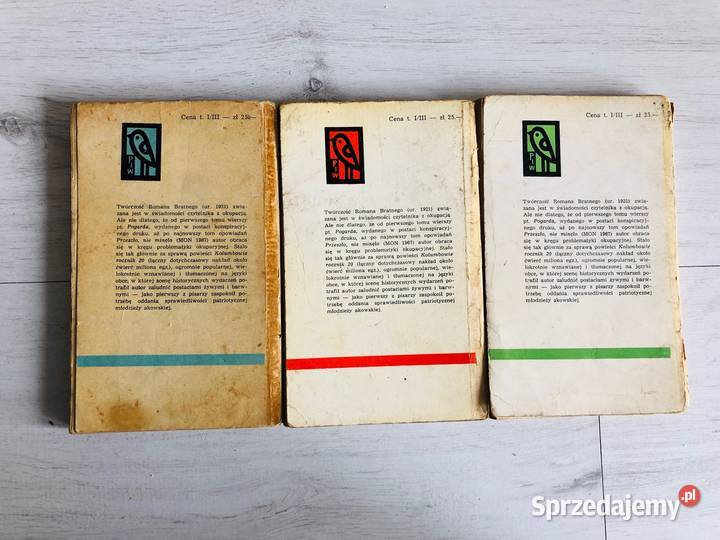 Kolumbowie Rocznik 20 trzy tomy Roman Bratny Łódź