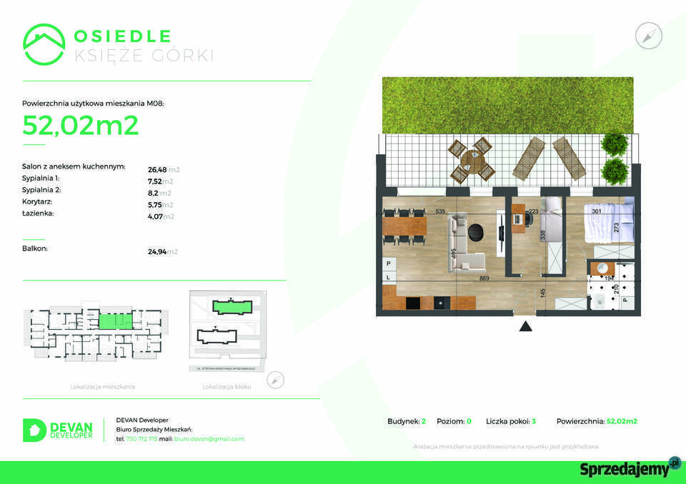 NOWA INWESTYCJA W ŁAŃCUCIE MIESZKANIA własność