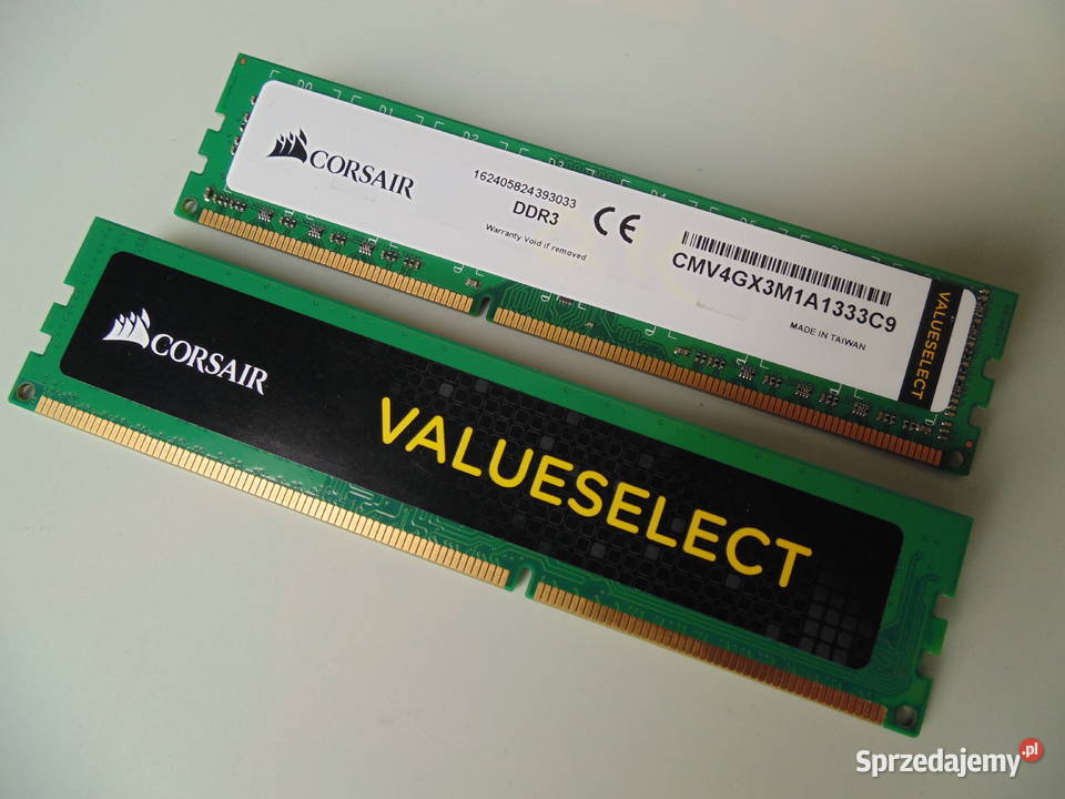 Pamięć RAM Corsair Value Select DDR3 8GB CL9 Komputery i Akcesoria Warszawa