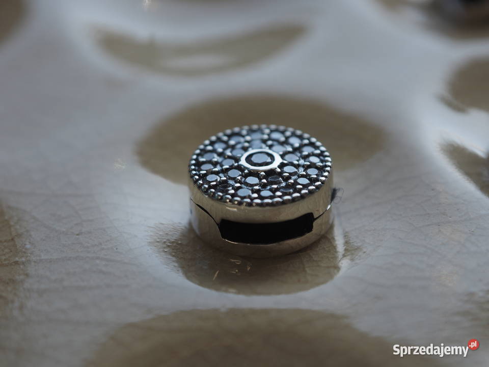 Pandora Charm klips serce diament koło łapacz mazowieckie Warszawa
