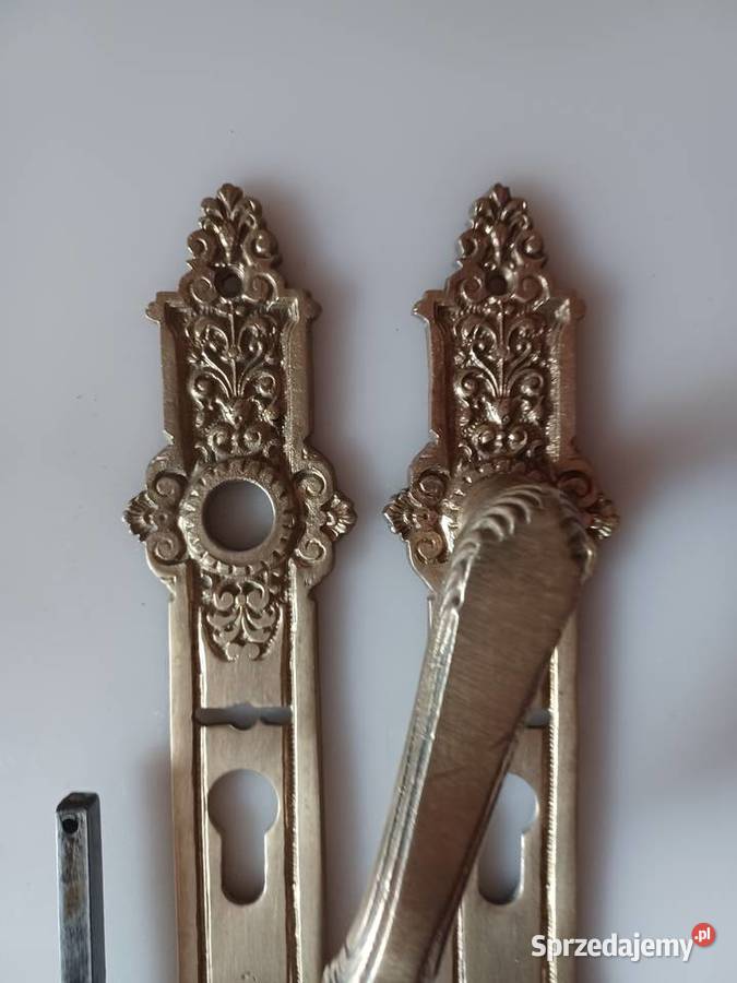 Klamki i szyldy mosiężne Poznań sprzedam