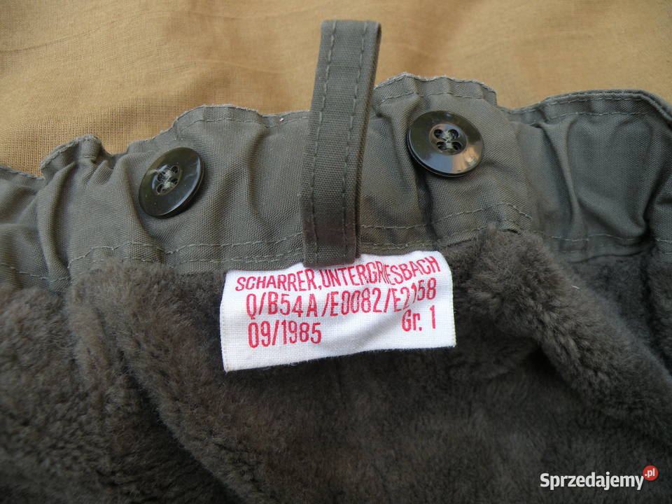 Spodnie Bundeswehr ocieplane Gr1 OLIV Militaria Wrocław sprzedam