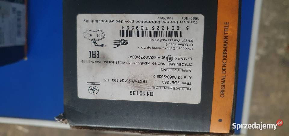 Części nowe peugeot citroen osobowe