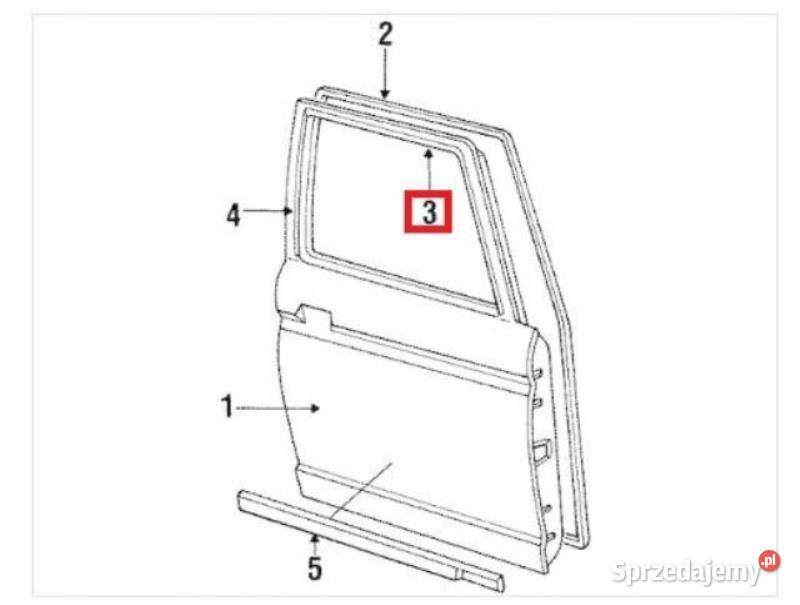 USZCZELKA SZYBY LEWY PRZÓD SUZUKI SWIFT 8994 Motoryzacja