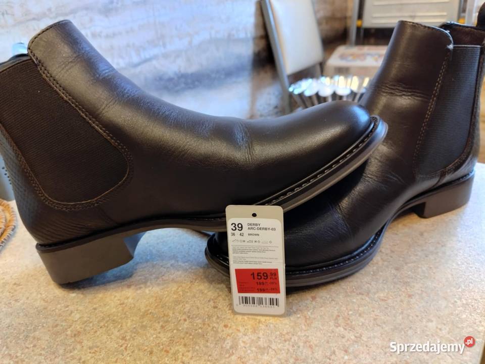 Buty damskie że skóry Lasockiego Kozaki Września sprzedam