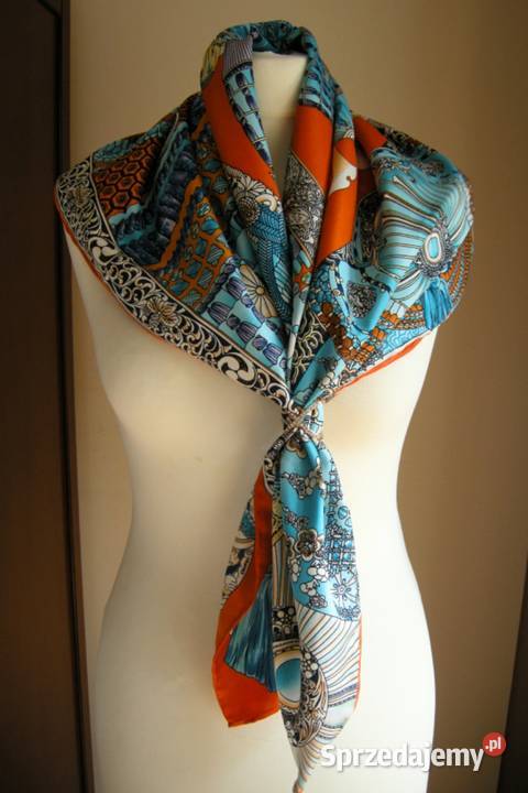 Hermes Paris apaszka twill silk 8989 orange mazowieckie Kolonia Piaski