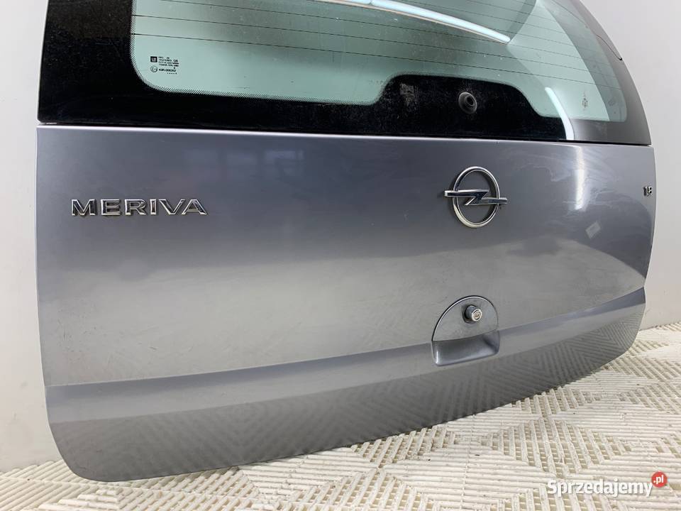 KLAPA TYŁ OPEL MERIVA A Hatchback 0310 SREBRNY